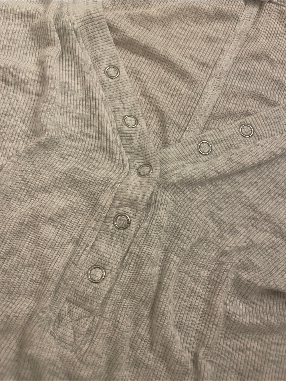 Garage Soft Ribbed Henley - Grey - Picture 3 of 3